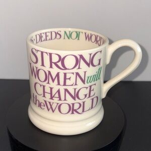 Emma Bridgewater Purple Toast “Strong Women Will Change The World” 1/2 Pint Mug